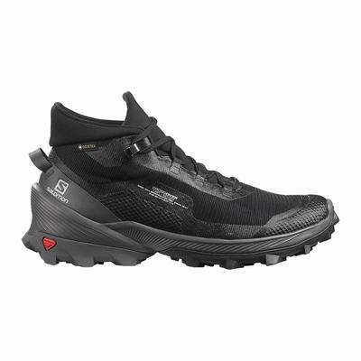 Női Salomon CROSS OVER CHUKKA GORE-TEX Túracipő SA0456782 Fekete